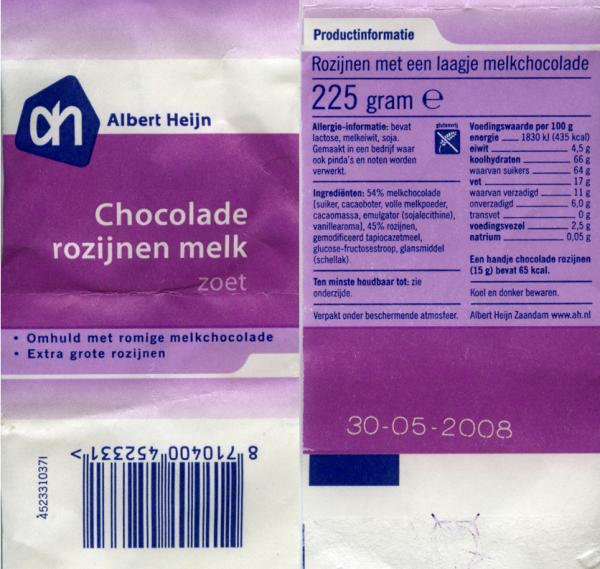 Hollantilaisen Albert Heijn -kauppaketjun omamerkki. Hyvin merkattu gluteenittomuus ja muut allergeenit tuotteisiin.