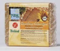 PURAL Glutenfreies Vollkornbrot mit Buchweizen und Sonnenblumenkernen, 375 g