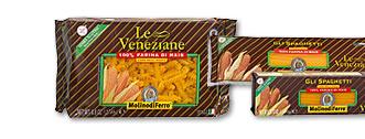 Molino di Ferro, Italia Maissipastat: Le Veneziane Spaghetti, Penne rigate, Eliche ja Tagliatelle