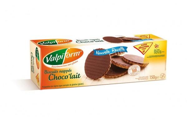 Valpiform Biscuits Nappés Choco'lait/ suklaapäällysteinen keksi, 150 g