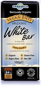 Venture Foods UK Ltd Vegan Diets Organic White Bar, 100 g