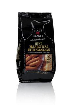 Hale &amp; Hearty Foods Ltd Mini Breadsticks with Parmesan/ Parmesaanileipätikut, 100 g