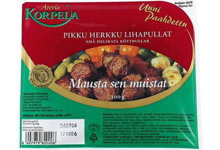 Lihajaloste Korpela Oy Pikkuherkku lihapullat, 300 g