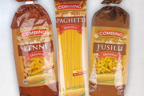 Lidl Gluteeniton spaghetti / Penne / Fusilli, 500g