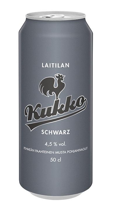 Laitilan Kukko Schwarz 4,5% 0.5L tölkki