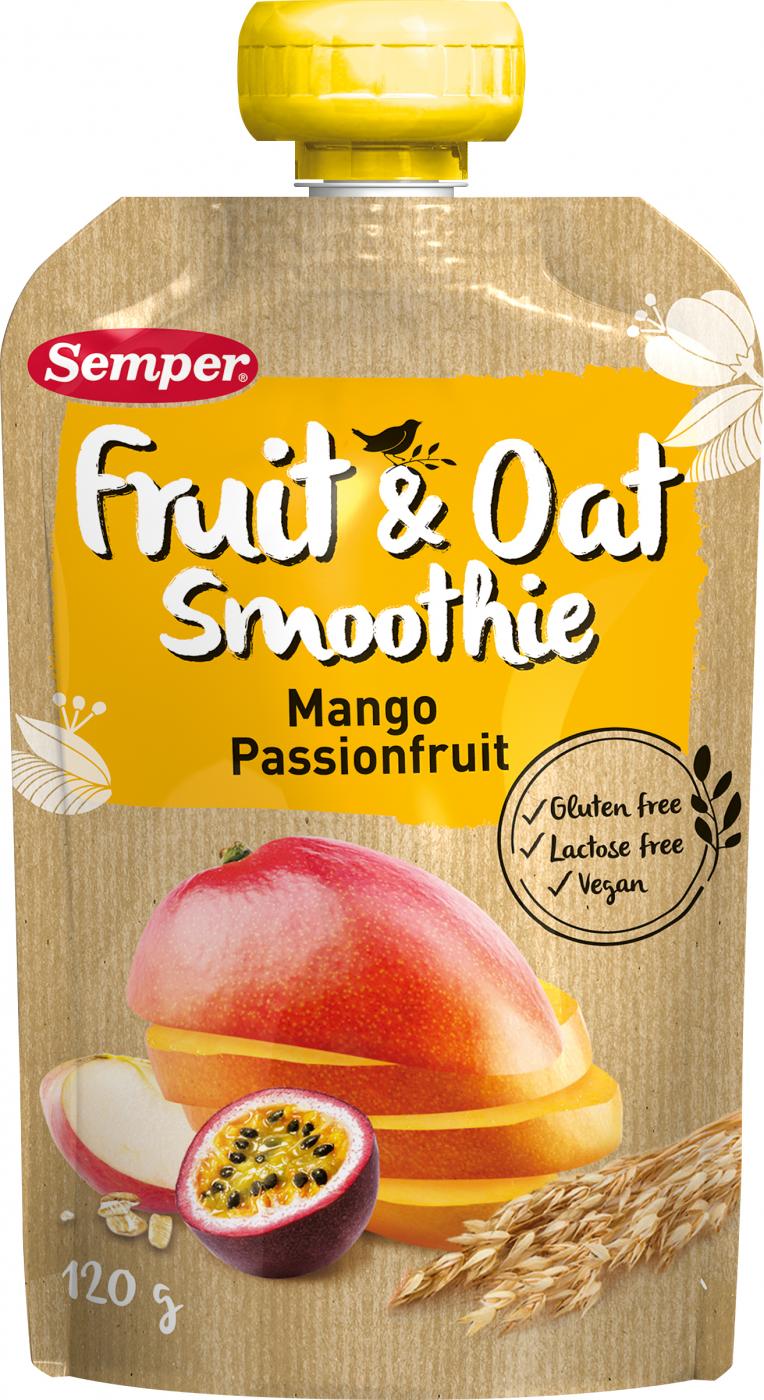 Semper Fruit &amp; Oat Smoothie Mango Passiohedelmä