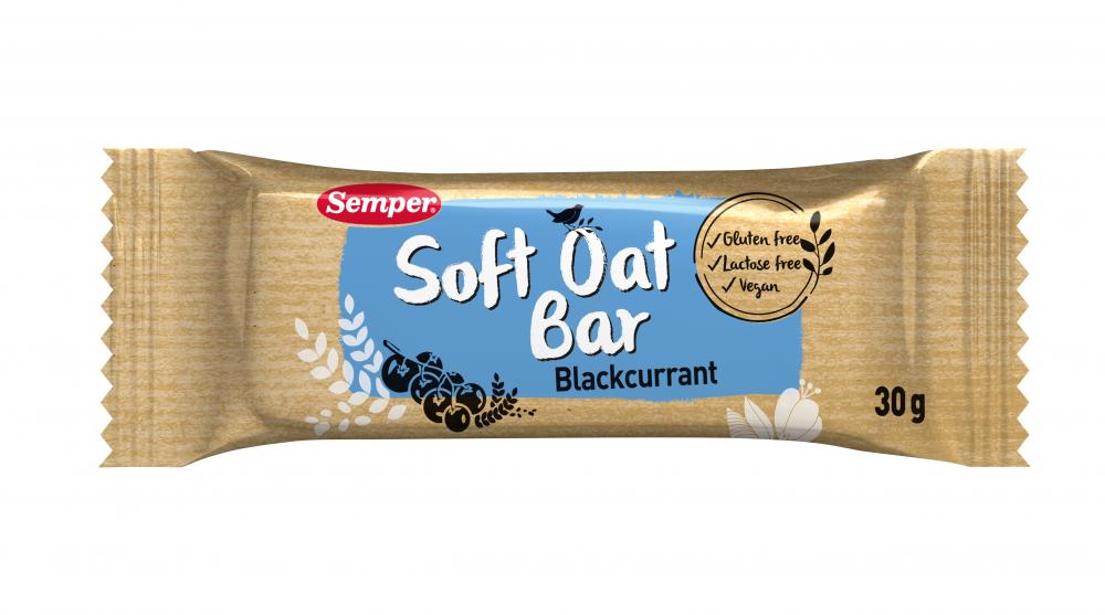 Semper Soft Oat Bar Mustaherukka Omena