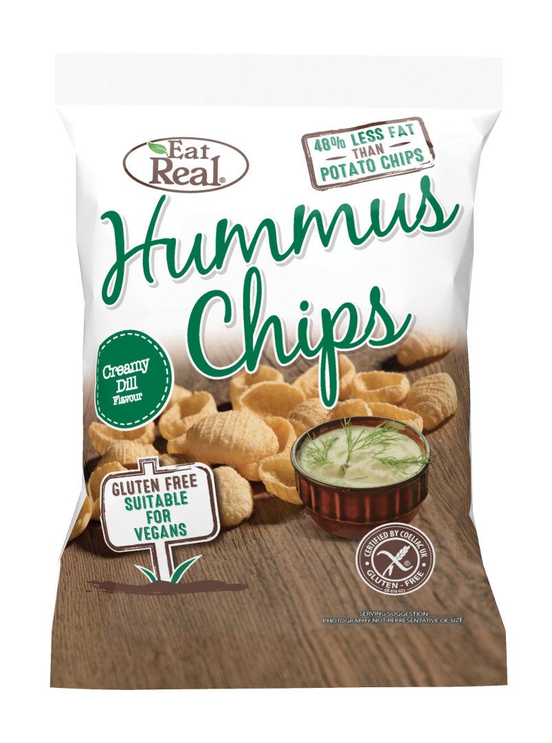 Eat Real Hummus Chips - Creamy Dill, 45g