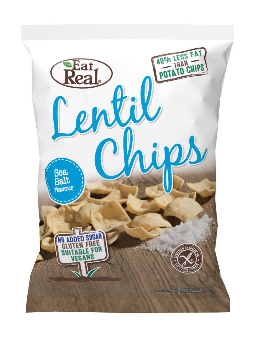 Eat Real Eat Real Lentil Chips - Sea Salt 40 g