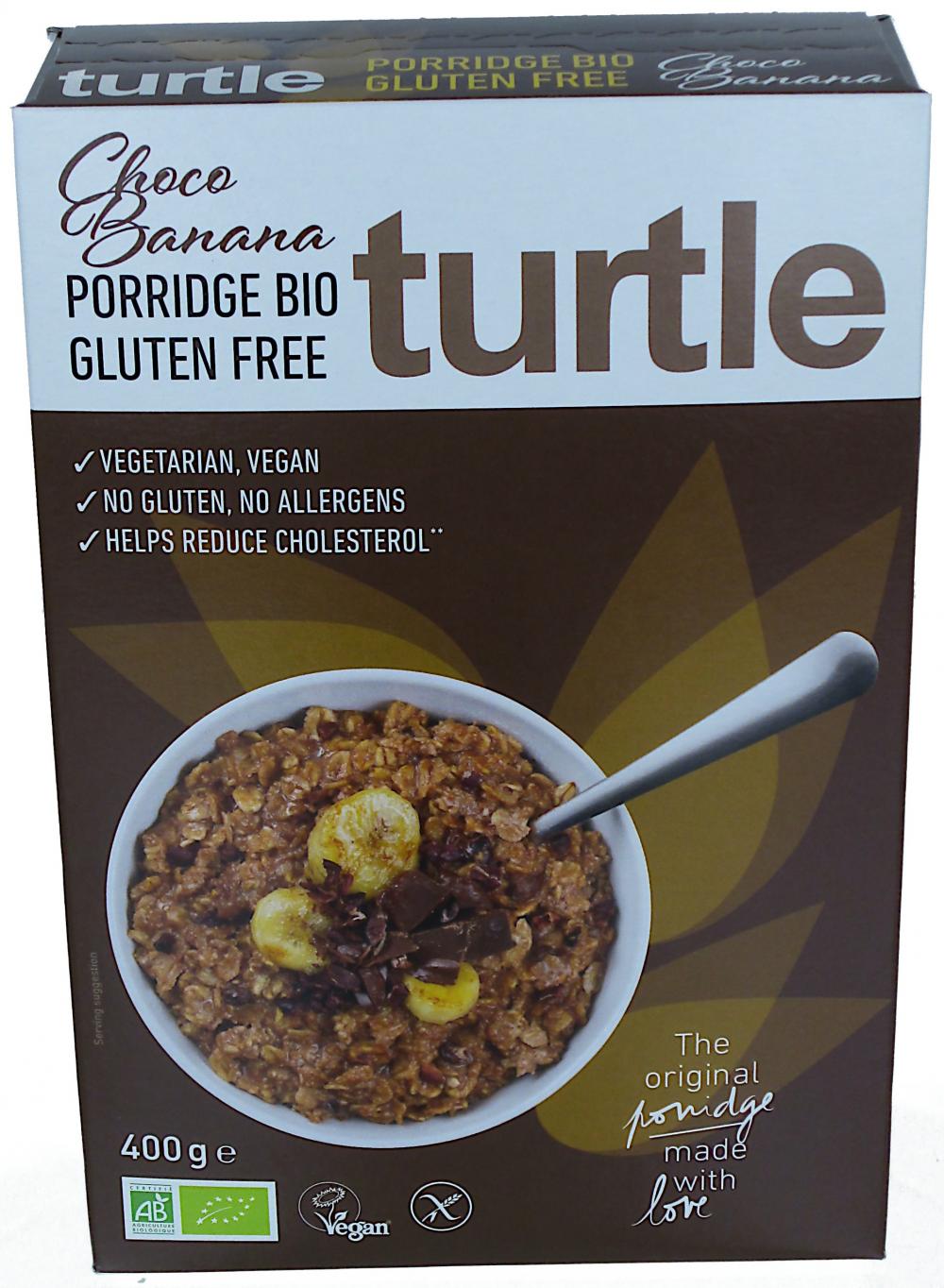 Turtle SPRL Turtle Gluteeniton Luomu Puuro Banaani-Suklaa