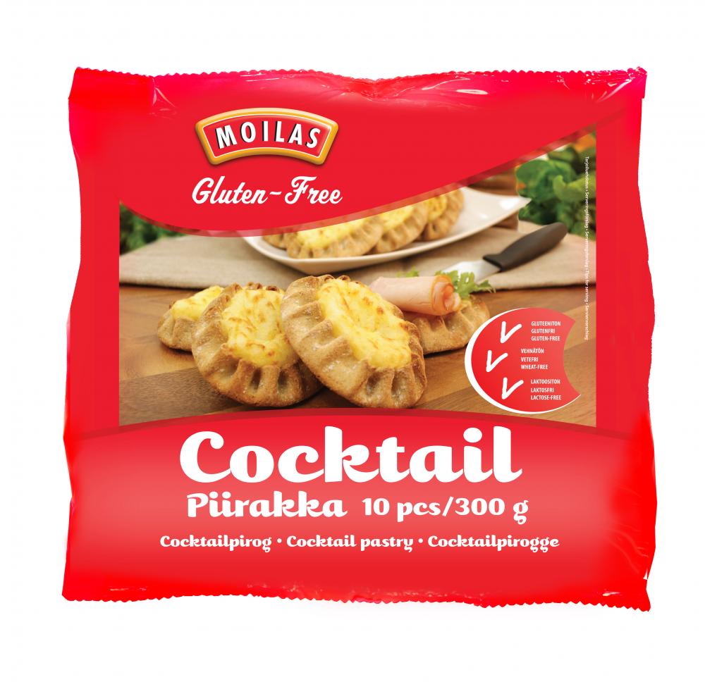 Moilas Gluten-Free Coctailpiirakka, 10 kpl/300 g