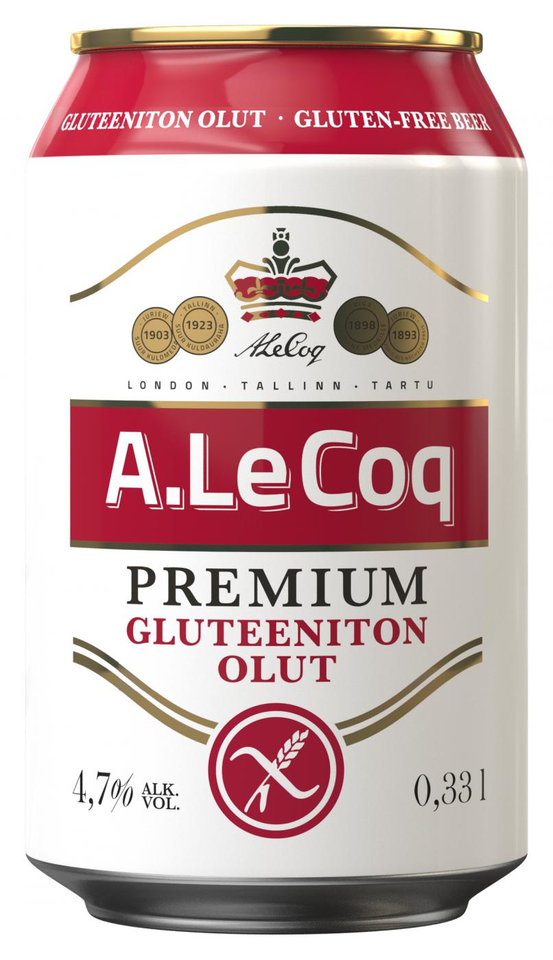 Olvi A.Le Coq Premium gluteeniton olut 4.7% 33cl