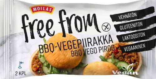 Moilas Free From BBQ-vegepiirakka 2 kpl / 200 g