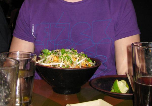Ruby Foo'sin gluteeniton Pad Thai @ Manhattan, New York.
