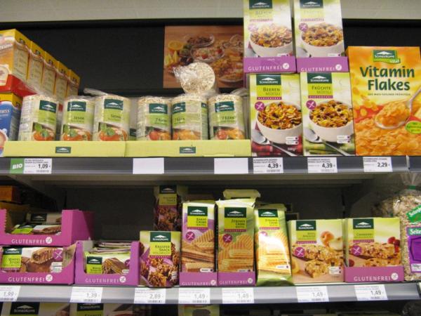 Kaisers marketin gluteenitonta tarjontaa, Berliini