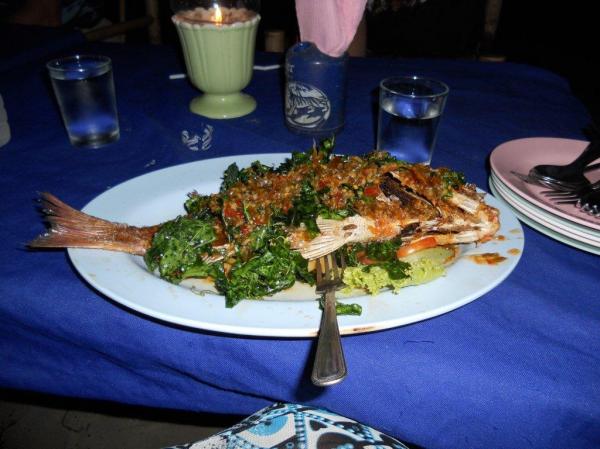 Kala-ateriani Koh Sametin saarelta Thaimaasta