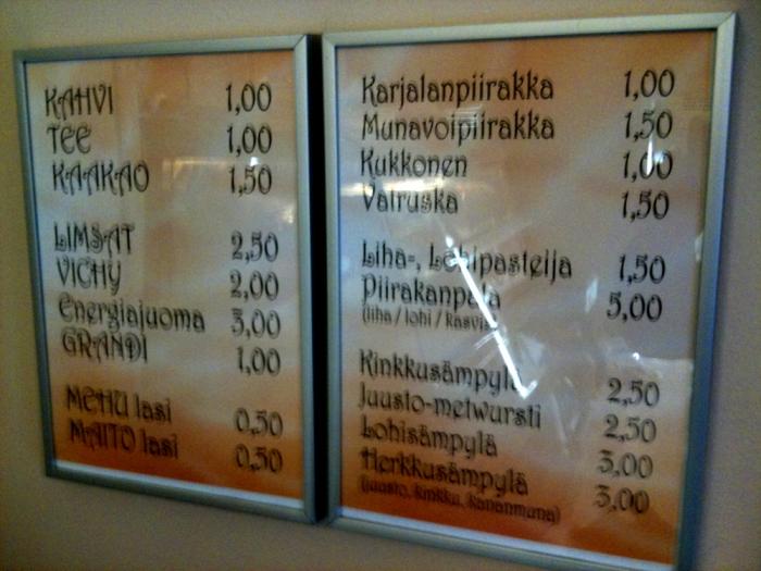 Huvilan Kahvila's prices are quite reasonable. No G-signs but yes, everything are gluten-free. If you don't believe, just ask 