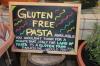 Ravintola Zafferinon mainos gluteenittomasta pastasta @ Rooma