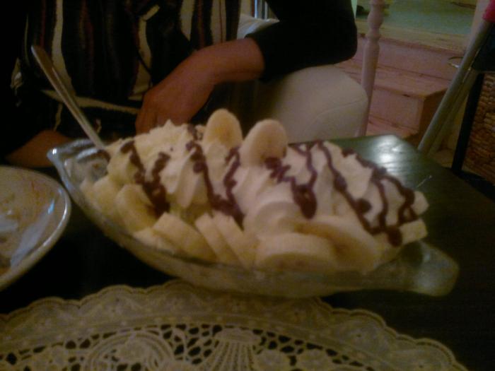 Banana Split #Eis Voh Bio&quot; -cafessa