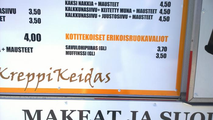 Kpon KreppiKeitaalta saa mys kotitekoisia gluteenittomia kahvileipi.