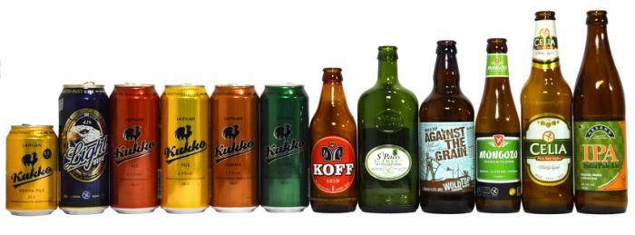 Suomen gluteeniton olutvalikoima 2014.