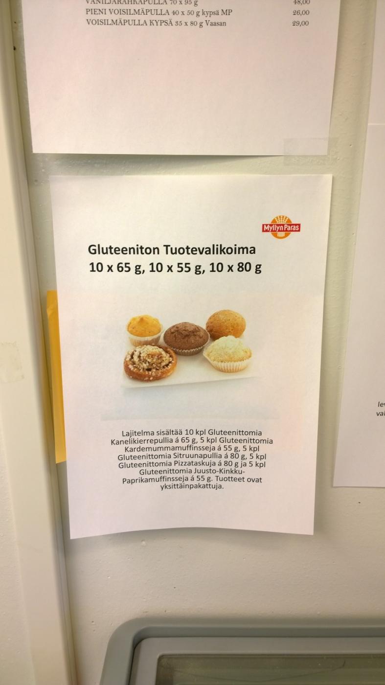 Kuusamon Juuston Paimenpoika -myymlst saa gluteenittomia tuotteita laatikoittain