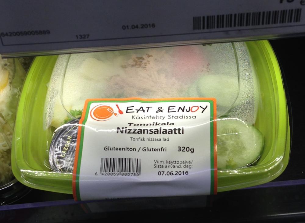 Eat &amp; Enjoy: gluteeniton Tonnikala Nizzansalaatti.