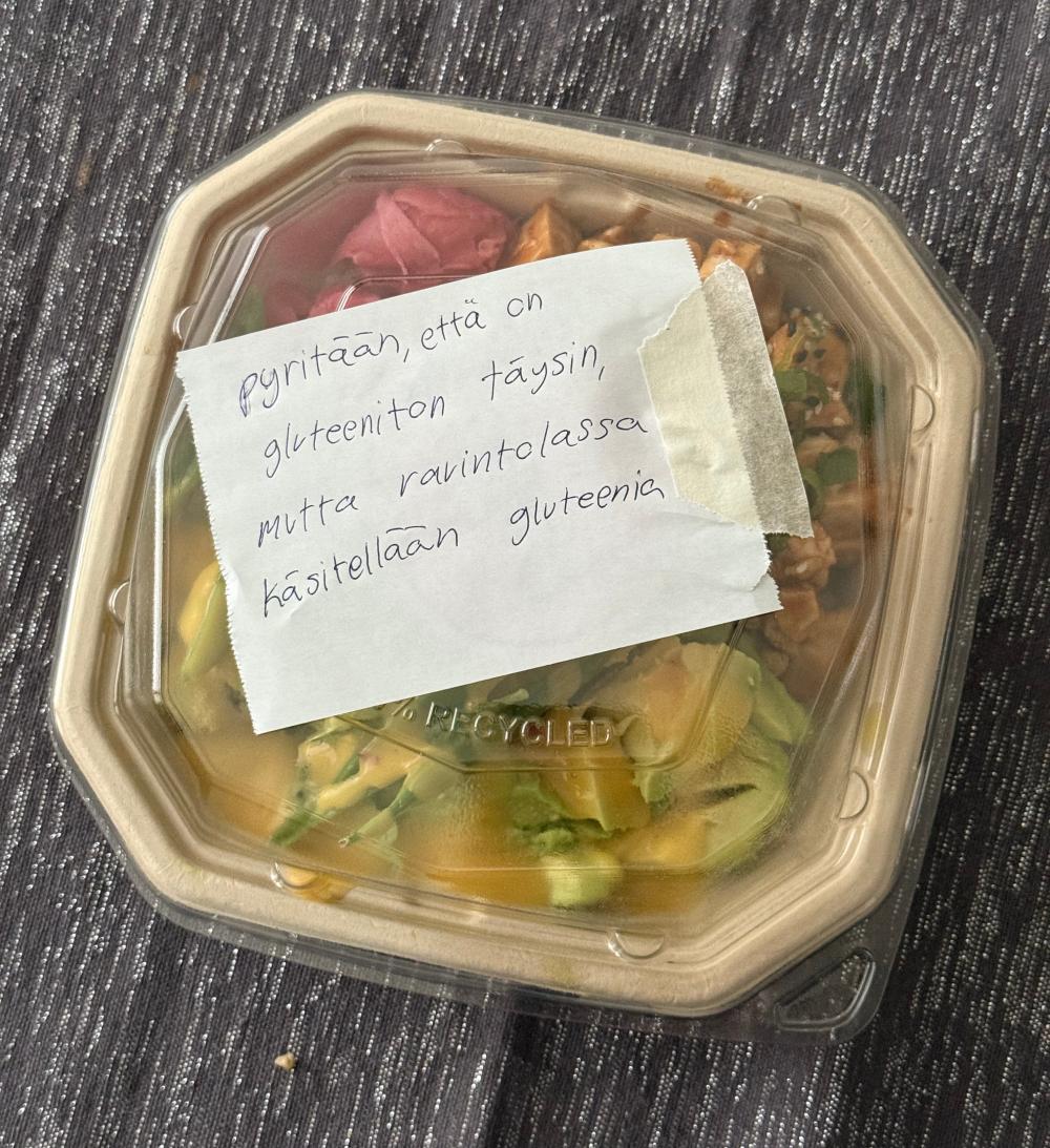 Mit ajatuksia tm Wolt-tilauksen saateteksti hertt?