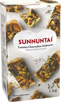 Ravintoraisio Oy Sunnuntai Tumma Gluteeniton Jauhoseos 1 kg