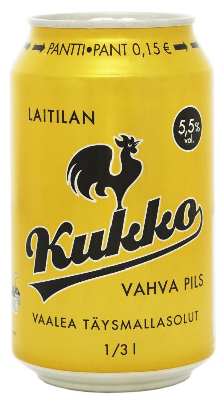 Laitilan Kukko Vahva Pils 5.5% 0.33L tlkki