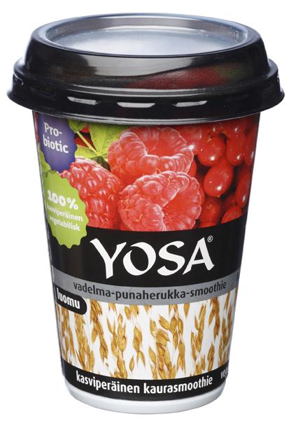 Bioferme Oy Yosa Vadelma-Punaherukka Kaurasmoothie 200g