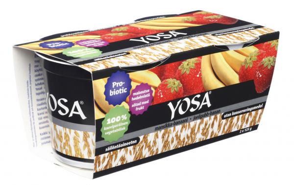 Bioferme Oy Yosa Mansikka-Banaani 2x125g
