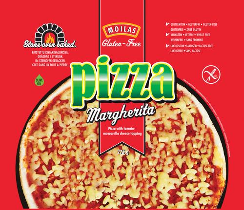 Oy Moilas GF Ltd Pizza Margherita 275g esipaistettu pakaste
