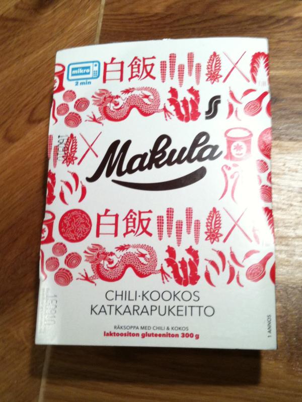 Snellmanin Kokkikartano Oy Makula Chili-Kookos Katkarapukeitto 300g