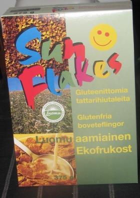 Topfood Sun Flakes-luomu tattarihiutaleet, 375g