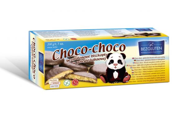 Bezgluten Choco-Choco suklaa kuorutetut keksit
