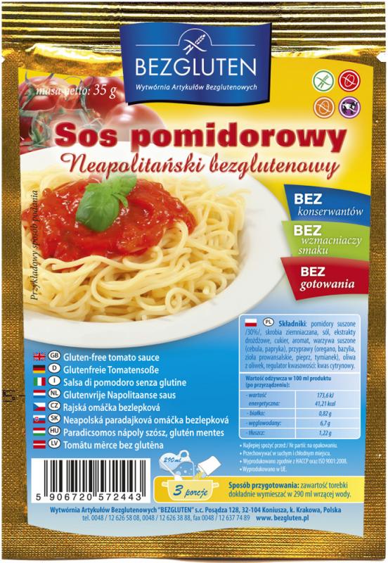 Bezgluten Tomaattikastike