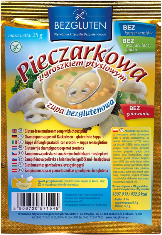 Bezgluten Sienikeitto 1 annos