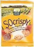 Whole Earth Foods SOcrispY Smoky Paprika flavoured Light and Crunchy Bites/ Paprikanmakuinen soija-riisisnack, 28 g