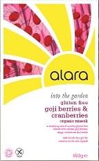 Alara alara into the garden gluten free goji berries &amp; cranberries organic muesli