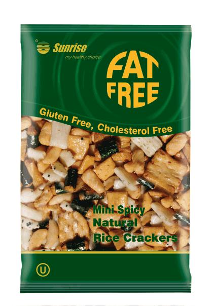 Sunrise International Co P/L Mini Spicy Natural Rice Crackers/ Mausteinen mini-riisisnack, 100 g