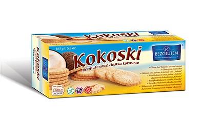 Bezgluten Kokoski bezglutenowe ciastka kokosowe/ gluteenittomat kookoskeksit, 165 g