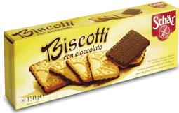 Dr.Schär Biscotti Con Cioccolato, 150 g