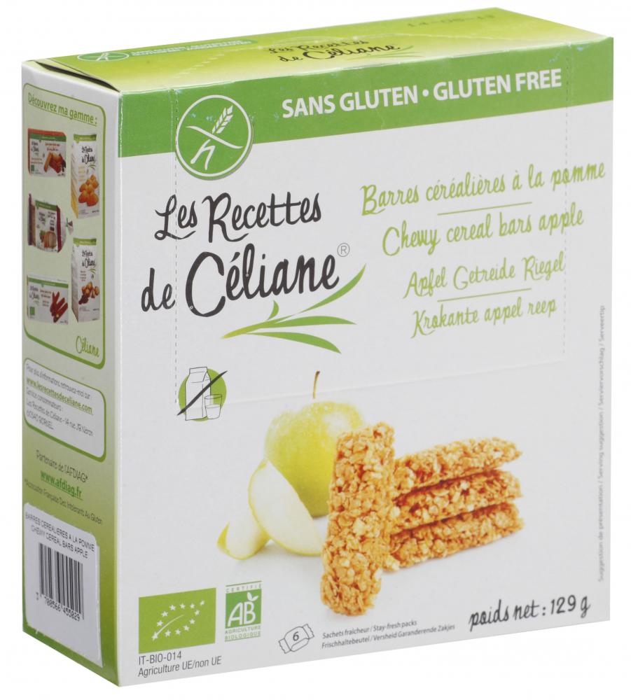 Les Recettes de Celiane Apple cer. bars keksipatukka luomu 130 g