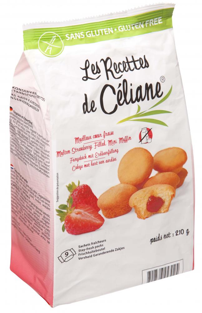 Les Recettes de Celiane Strawberry Mini Muffin 210 g