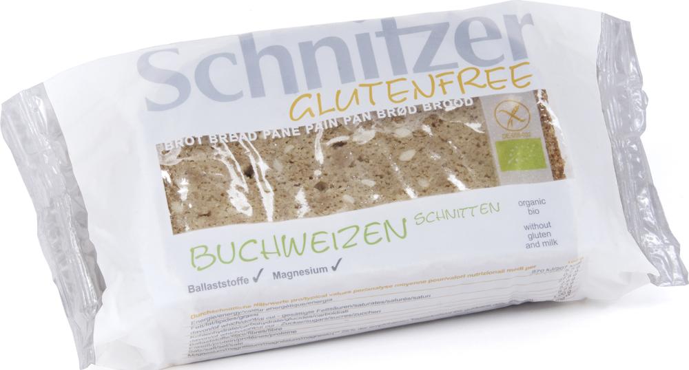 Schnitzer Gluteeniton luomu tattarileip-auringonkukkaleip 250 g