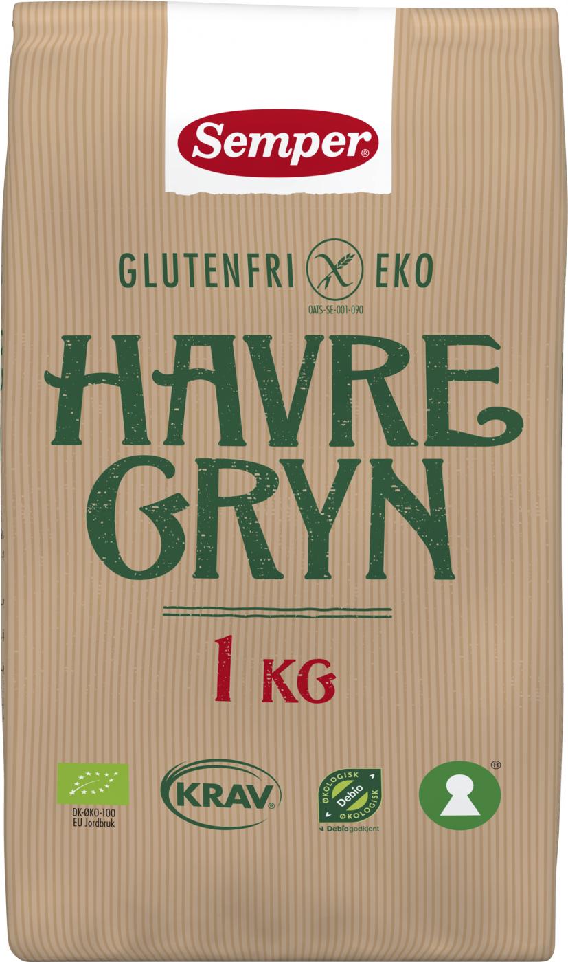 Semper Gluteeniton luomu kaurahiutale, 1 kg