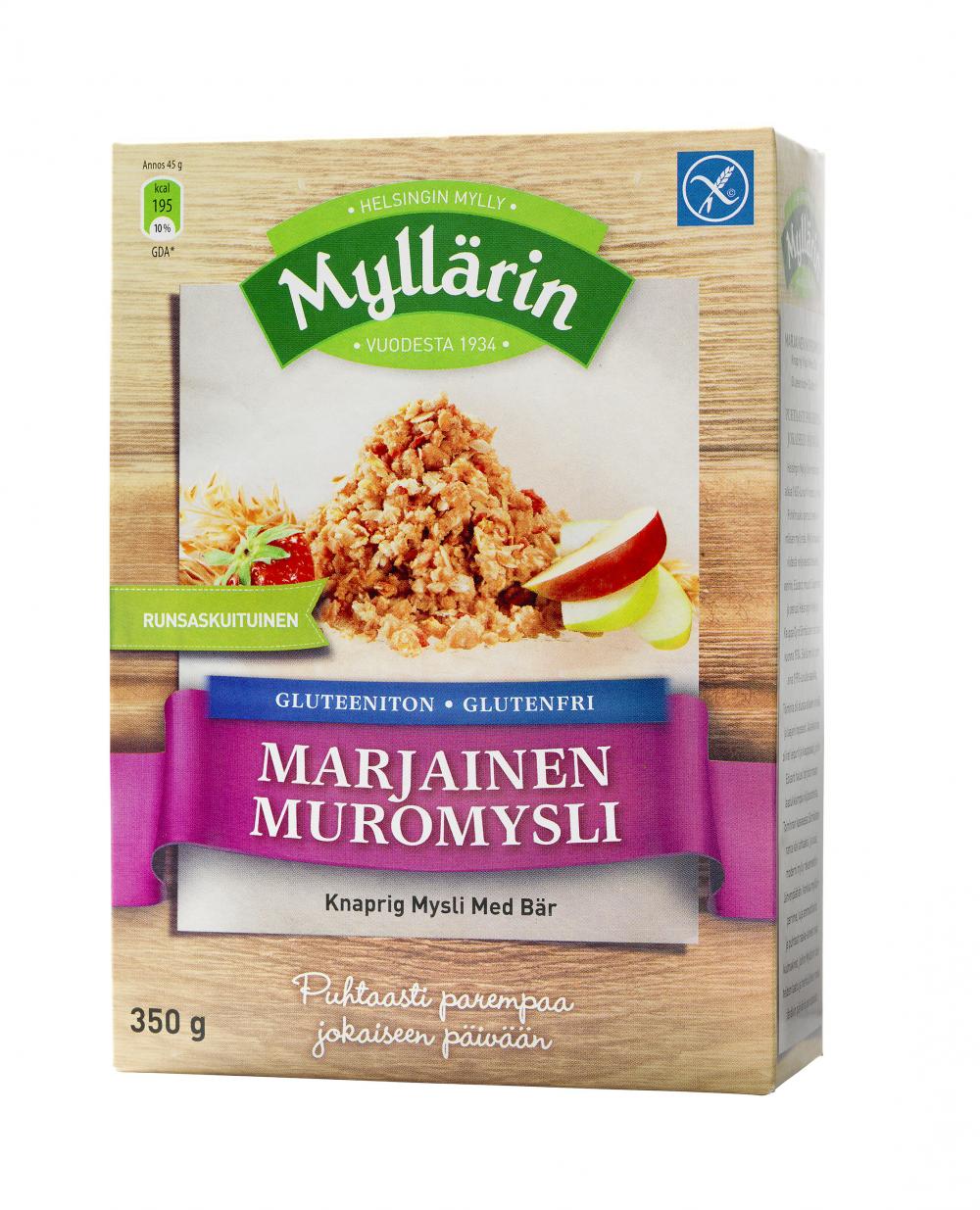 Helsingin Mylly Oy Myllärin Gluteeniton Marjainen Muromysli 350 g