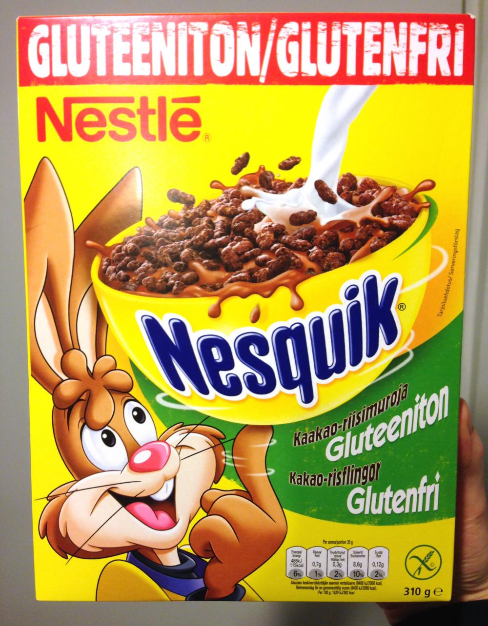 Nestle Nesquik gluteeniton kaakao-riisimuro 310 g