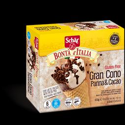 Dr.Schr Gran Cono Panna &amp; Cacao - Gluteeniton kermakaakao-vohvelijtel - pakaste